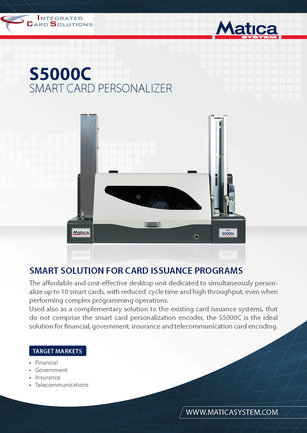 S5000 Card Personalization - Welcome to Integrated Card Solutions